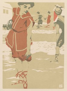 Banhistas, c. 1900. de Hans von Newmann