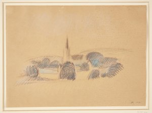 Vista para a Igreja de Svanninge de Harald Giersing