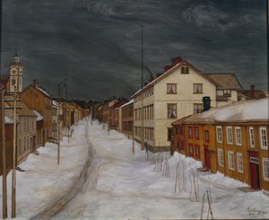 Mainstreet, Roros de Harald Oscar Sohlberg