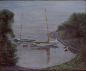 Barcos à vela (óleo sobre tela) de Harald Oscar Sohlberg