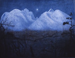 Noites de inverno nas montanhas de Harald Oscar Sohlberg