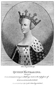 Catarina de Valois 1401-1437, rainha consorte do rei Henrique V, 1792. de Harding