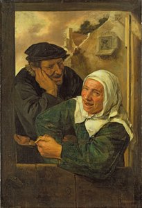 Casal idoso de Harmen Hals