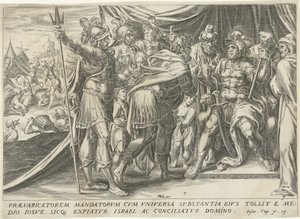 Achan perante Joshua
A história de Joshua (título da série)