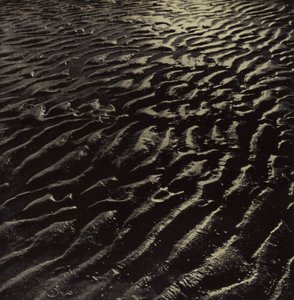 a areia do mar com nervuras, Coleridge (foto a p/b)
