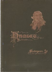 Design de placa de capa, ilustração de Hamlet de Harold Copping