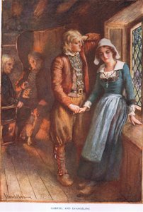 Gabriel e Evangeline de Harold Copping