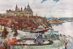 Casas do Parlamento, Ottawa de Harold Copping