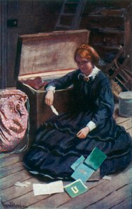 Ilustração para boas esposas por Louisa M Alcott de Harold Copping