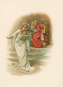 Ofélia, louca de Harold Copping