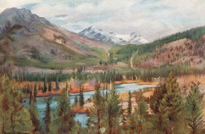 O rio da curva em Banff de Harold Copping