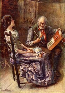 O grilo na lareira por Charles Dickens de Harold Copping