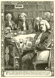 Dr. Johnson em conversa (litho) de Harold Edward Hughes Nelson