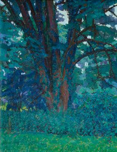 Em Gloucestershire, c.1916 (óleo sobre tela) de Harold Gilman