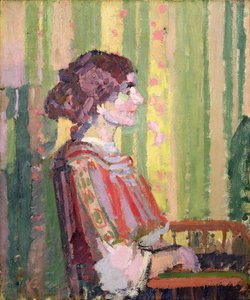 Sra. Robert Bevan, c.1913 (óleo sobre tela) de Harold Gilman