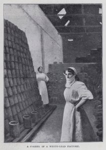 Um Canto de uma Fábrica de White-Lead (foto a p/b) de Harold Hume Piffard