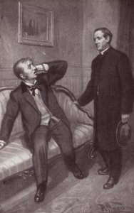 Ilustração para The Mystery Of Edwin Drood de Charles Dickens (litho) de Harold Hume Piffard