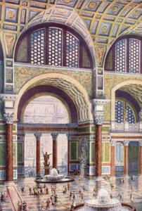 Tepidarium dos Banhos de Caracalla em sua beleza intocada