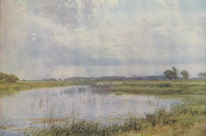 Um rio em uma planície, 1910 de Harold Sutton Palmer