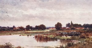 Dunsfold, perto de Cranleigh (litografia a cores) de Harold Sutton Palmer