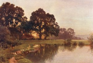 Perto de Wonersh (litografia a cores) de Harold Sutton Palmer