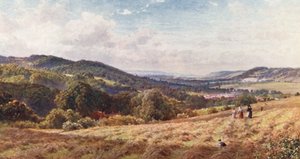 O Vale de Dorking (litografia a cores) de Harold Sutton Palmer