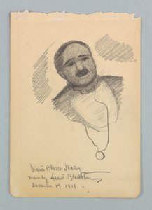 Estudo para retrato, Vicente Blasco Ibañez