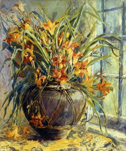 Natureza-morta floral (óleo sobre tela) de Harriette Bowdoin