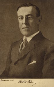 Woodrow Wilson (fotografia a preto e branco) de Harris & Ewing
