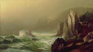 Ilha de Grand Manan (óleo sobre tela) de Harrison Bird Brown