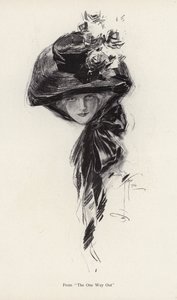 Personagem do romance, The One Way Out, de Bettina Von Hutten (litho)