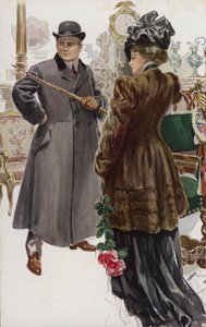 Ilustração de Quando um Homem Casa-se, de Mary Roberts Rinehart de Harrison Fisher