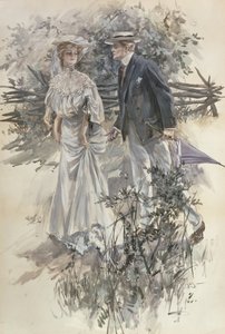 The Garden Walk de Harrison Fisher