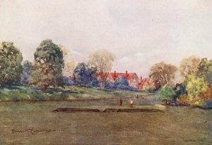 Campos de golfe: Barnston, parque de golfe na Escócia (litografia a cores)