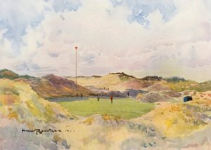 Campos de golfe: Formby, o antigo sétimo green (litografia a cores)