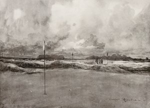 Campos de golfe: Mitcham, o sétimo green (litografia)