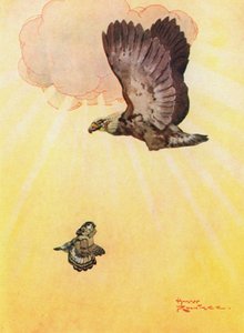 A Coruja e a Filha da Águia (lito colorido)
