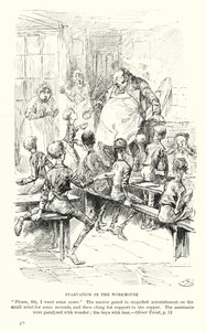 Ilustração para Oliver Twist de Charles Dickens (litografia)