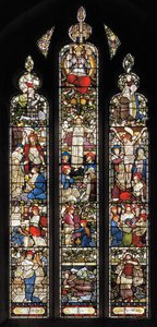 Piers Ploughman, de William Langland, 1873 (vitral) de Harry Burrow