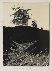 Uma Balada dos Capitães. "... batendo no canal,
 arrastando prémios na sua esteira" de Harry Clarke