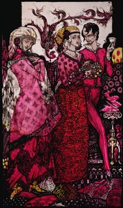 Bert the Bigfoot, cantado por Villon Illustration por Harry Clarke de &39;Queens&39; por JM Synge