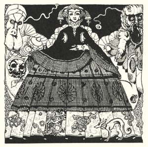 Edgar Allan Poe: Morella (litografia) de Harry Clarke