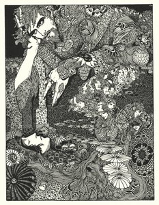 Edgar Allan Poe: Morella (litografia) de Harry Clarke