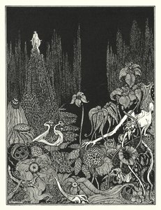 Edgar Allan Poe: Silêncio (litografia) de Harry Clarke