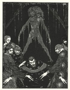 Edgar Allan Poe: O gato preto (litografia) de Harry Clarke