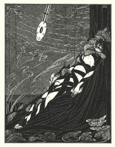 Edgar Allan Poe: O poço e o pêndulo (litografia) de Harry Clarke