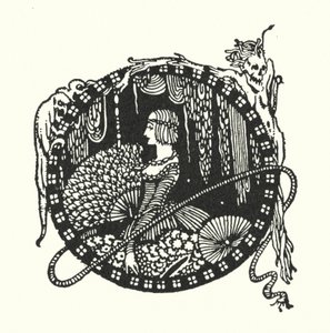 Edgar Allan Poe: Os Espectáculos (litografia) de Harry Clarke