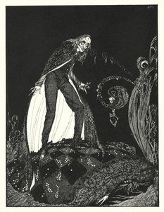 Edgar Allan Poe: The Tell-Tale Heart (litografia) de Harry Clarke