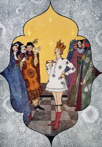 Roupas novas do imperador, conto de fadas de Hans Christian Andersen (1805-1875), ilustração de Harry Clarke (1890-1931) de Harry Clarke