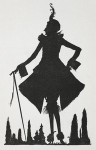 Ilustração para a história "Riquet com o tufo". de Harry Clarke
